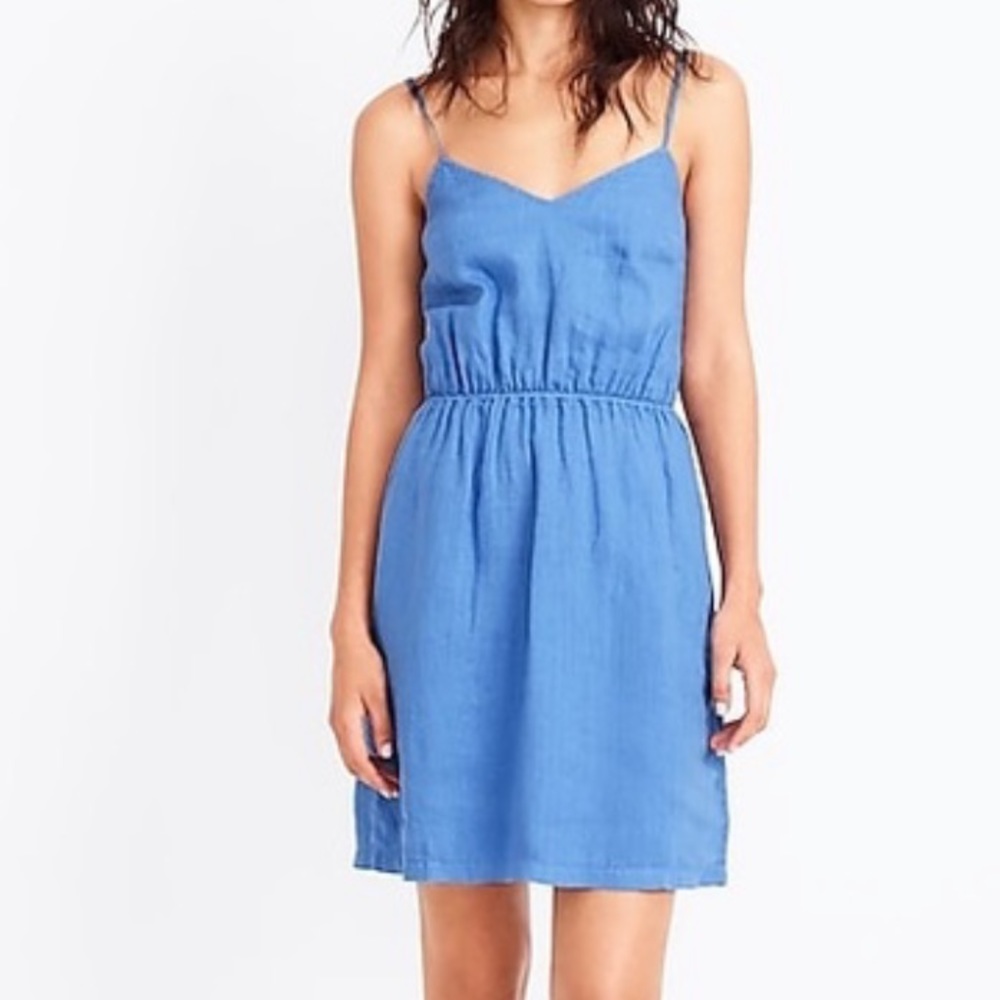 Jcrew linen cami dress